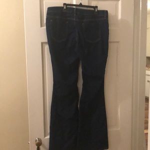Size 13 dark wash jeans city streets flare